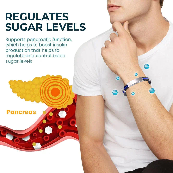 🔥🔥🔥 OveallgoTM Blood Suar TitanION Wristband-Lower Blood Sugar